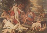 Nicolas Poussin Midas and Bacchus (mk08) oil painting on canvas